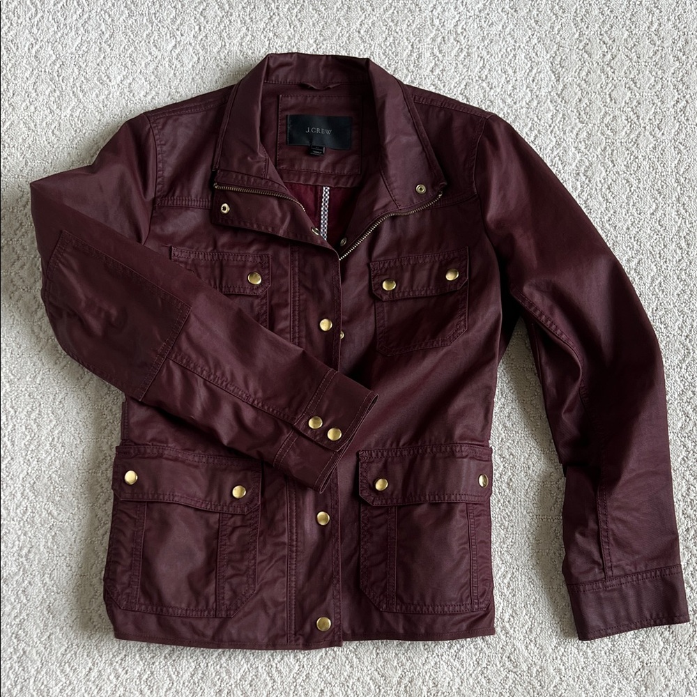 J. Crew Women's Deep Burgundy Utility Jacket